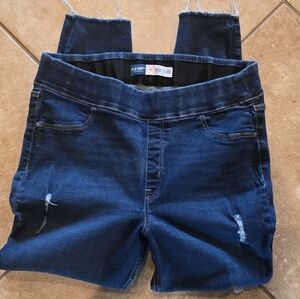 Old Navy Dark Blue Distressed Jeggings Sz 16